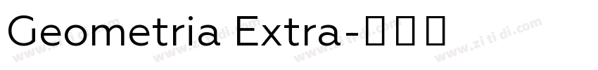 Geometria Extra字体转换